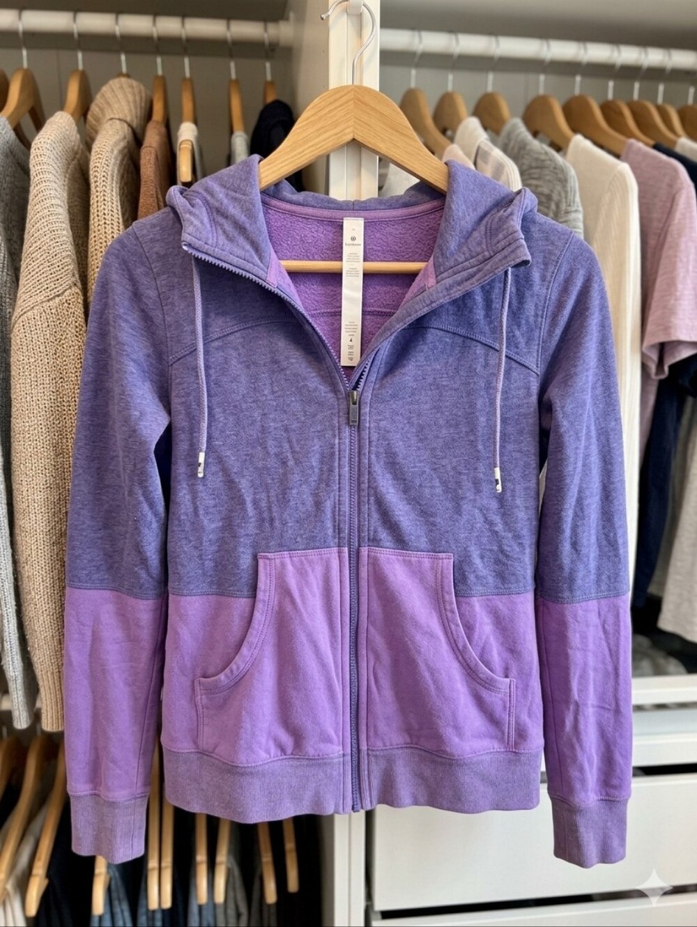Lululemon Purple Full Zip Sweater Size 10